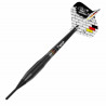 Fléchette noire grip intégral – soft tip 18g, avec flights Allemagne The Wall.