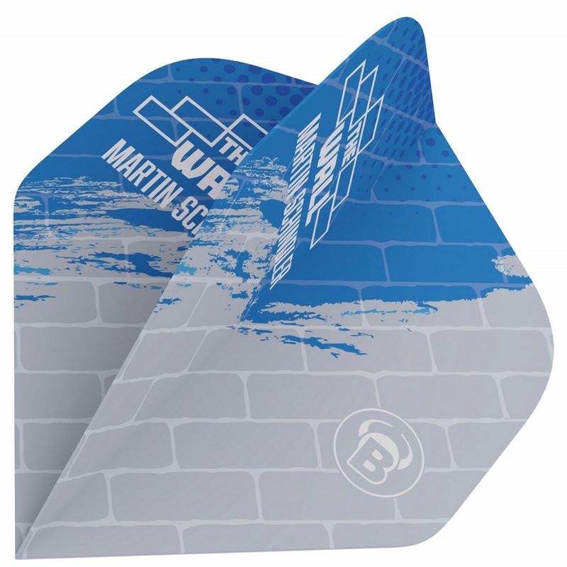Ailettes Bull’s Metrixx G2 gris et bleu – Martin Schindler The Wall, 150 microns haute résistance
