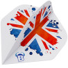 Flights Bull’s Motex Union Jack – vue en angle, éclaboussure Union Jack rouge, blanc, bleu