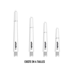 Tiges B-Grip-2 SL blanches Bull’s – 4 tailles disponibles pour adapter votre lancer