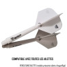 Shaft Bull’s blanc 48 mm compatible avec ailettes DragonFlight – verrouillage stable
