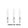 Tige Bull’s B-Grip-2 SL blanche 35 mm – 0,8 g – en polycarbonate, compatible ailettes standards et DragonFlight.