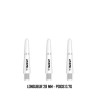 Tige Bull’s B-Grip-2 SL blanche 28 mm – ultra courte, 0,7 g – idéale pour fléchettes compactes.
