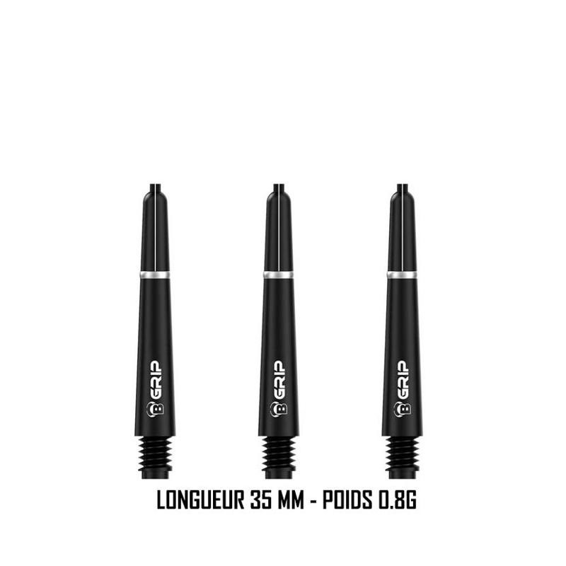 Shaft Bull’s B-Grip-2 SL noir 35 mm – tige courte légère pour fléchettes