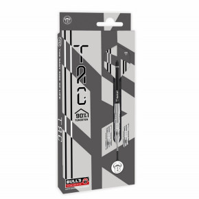 Jeu de fléchette professionnel pointe acier Tac T1 25 grammes Bull's.
