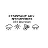 Résistant à la pluie, au gel, à la neige et aux UV – Baby-foot Stella Outdoor utilisable toute l’année en extérieur.