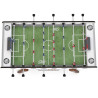 Tapis en Gerflex vert tracé sur le babyfoot Stella Champion Outdoor Blanc.