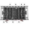 Tapis de babyfoot noir.