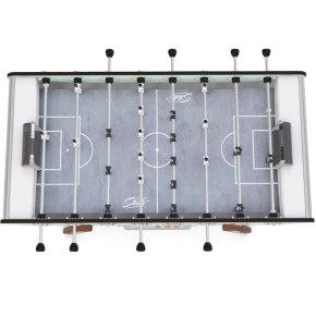 Zoom sur le tapis Gerflex gris tracé du Stella Outdoor Vert Belle-Île : surface souple pour un jeu fluide