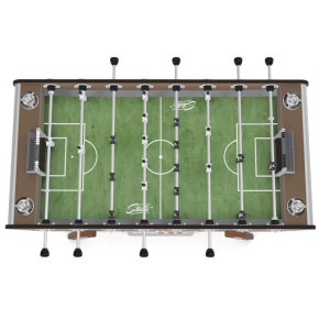 Tapis de jeu vert tracé du Stella Champion Outdoor Taupe avec terrain complet et lignes blanches.