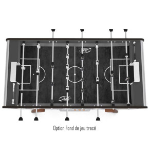 Terrain de jeu en PVC souple coloris vert, gris, noir, rouge ou bleu pour le babyfoot Stella Star.