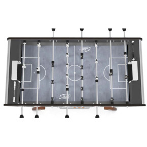 Tapis gris en Gerflex avec lignes de jeu blanches, disponible en option sur le Stella Star Outdoor.