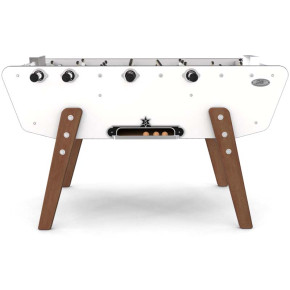 Baby-foot blanc Stella Outdoor idéal pour camping, hôtels et piscines.