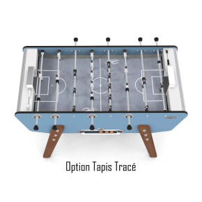 Tapis gris avec lignes de jeu sur baby-foot Stella Star Cap-Ferret