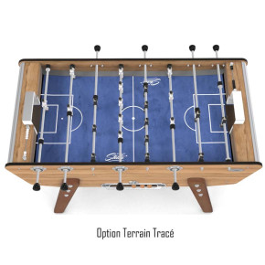 Table de baby-foot Stella Star Outdoor – Look bois chêne pour jardin et terrasse