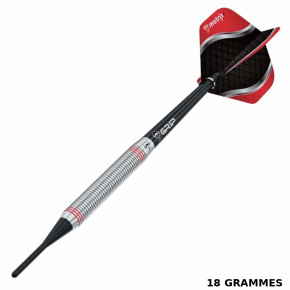 Fléchette BULL'S Artos AR3 18g en tungstène, pointe souple compatible cible Granboard