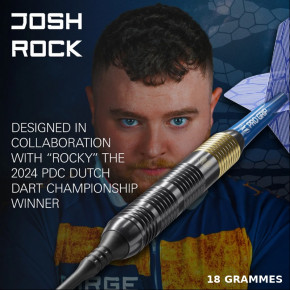 Fléchette Josh Rock Soft Tip 18g avec ailette Rocky compatible cible Granboard