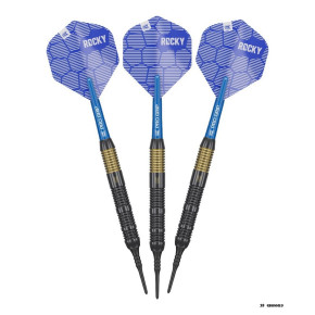Lot de 3 fléchettes Target Rocky pointes plastique 18 grammes pour cible connectée Granboard.