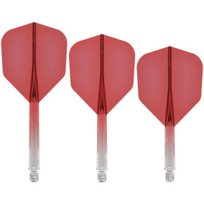 Set de 3 ailettes moulées Mission Force 90 – rouge transparent – format No6 – taille tweenie.