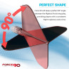 Ailette Force 90 No6 avec angle constant de 90° pour un vol stable à chaque lancer.