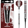 Coffret officiel Mission Razma Soft Tip 21g avec flights rouges et shafts blancs Sabre.