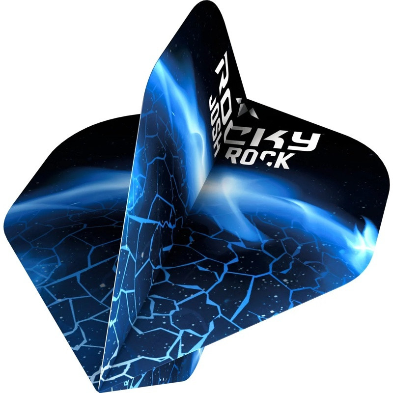 Ailette Mission Josh Rock 100 microns vue de face – design bleu Rocky