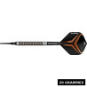 Baril droit 90 % tungstène 48×6,4 mm – grip 8/10 à gorges radiales + micro-cuts.
