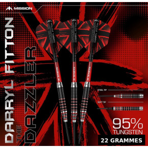 Bannière 95 % Tungsten – finition Electro noir/rouge, version Steel Tip.