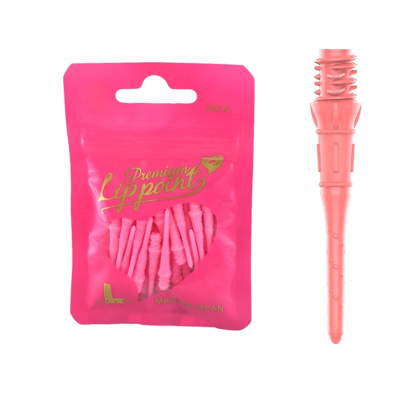 Sachet 30 pointes L-Style Lippoint Premium Pink 2BA avec pointe soft tip pour cible électronique