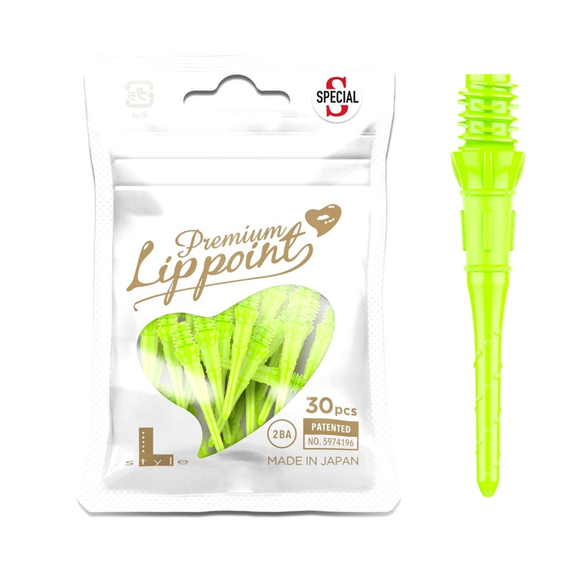 Sachet de 30 pointes jaune neon L-style Lippoint Premium regular.