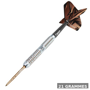 Darts complets avec tiges B-Grip et ailettes Bull’s/Metrixx – configuration stable et fiable.