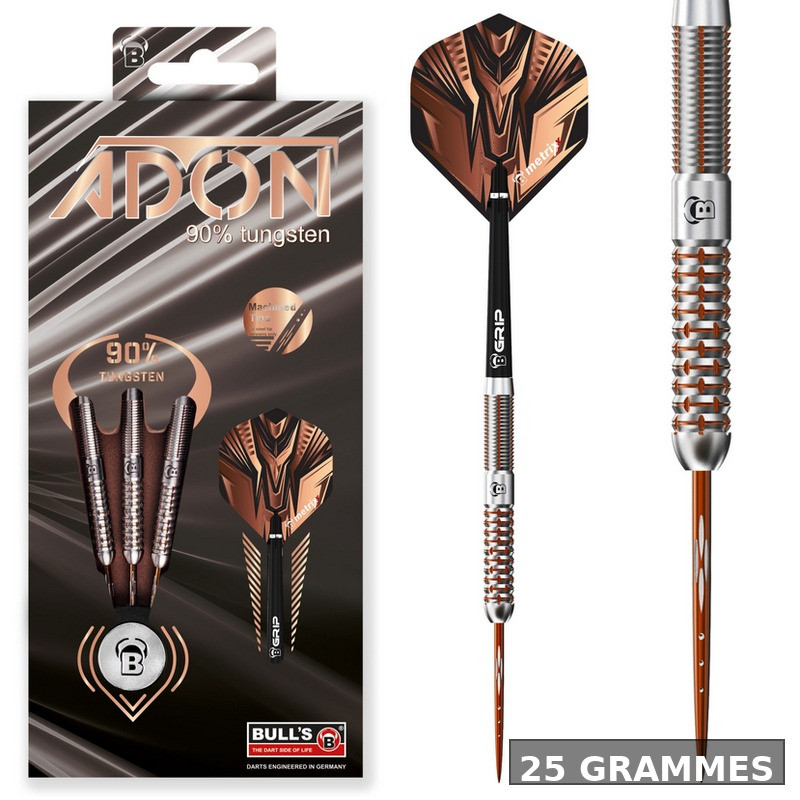 Set complet avec tiges B-Grip et ailettes Bull’s/Metrixx pour une trajectoire stable.