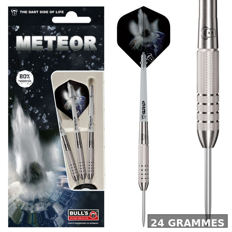 Packaging Meteor MT8 – set complet prêt à jouer, design “impact de météorite”.