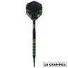 Fléchette complète 18 g – flight No.6 100 µm et shaft Nylon Medium Black