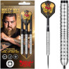 Pack complet fléchettes Shot Michael Smith 80% tungstène 23g pointe acier, design Bully Boy.
