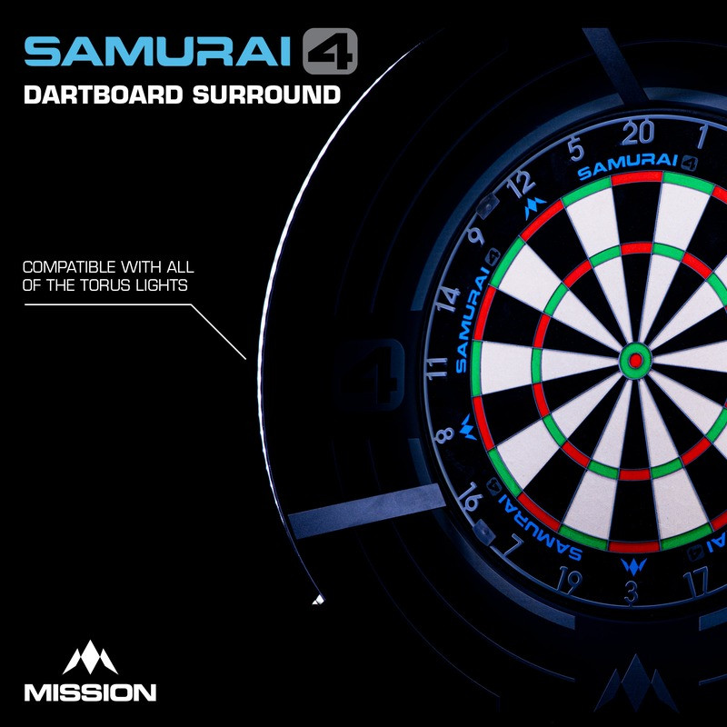 Surround Mission Samurai 4 Graphite Edition illustré avec un éclairage Mission Torus