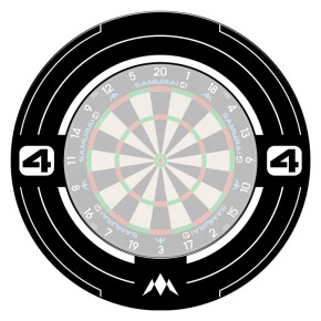 Visuel surround installé : protège la zone autour d’une cible sisal et sécurise l’espace de jeu (cible non incluse).