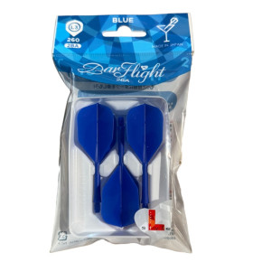 Pack BarFlight bleu : set de 3 ailettes moulées tout-en-un 2BA, format L3 longueur 260, Made in Japan.