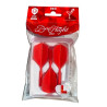Pack BarFlight rouge : set de 3 ailettes moulées tout-en-un 2BA, forme L3 longueur 260, Made in Japan.