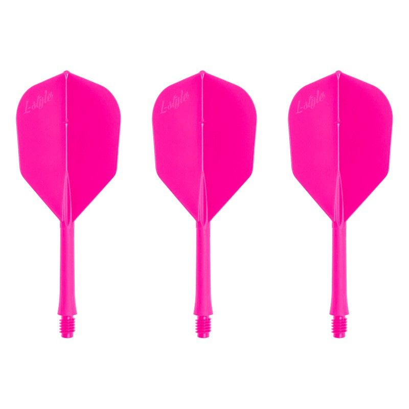 3 ailettes moulées L-Style BarFlight rose néon