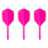 3 ailettes moulées L-Style BarFlight rose néon