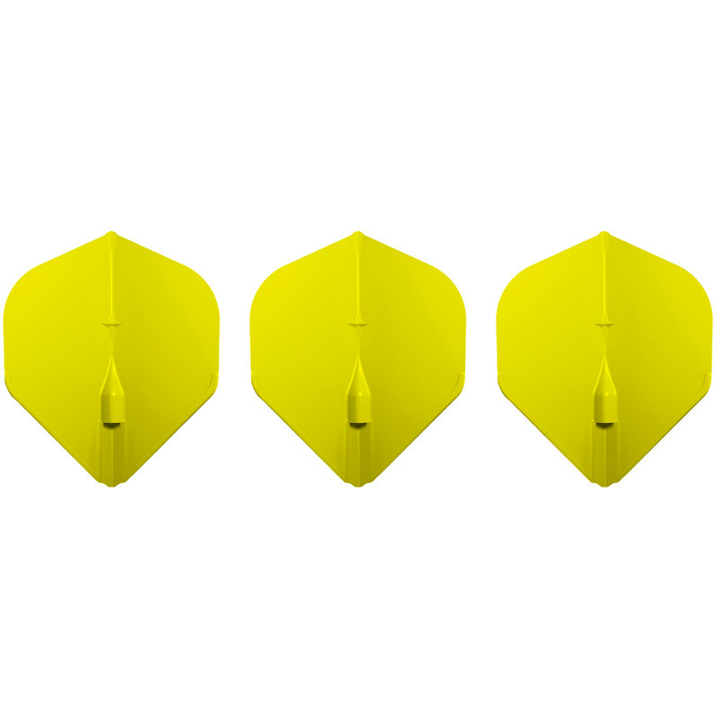 3 ailettes L-Style L-Flight EZ L1 Standard Yellow 2BA – montage rapide et stable.
