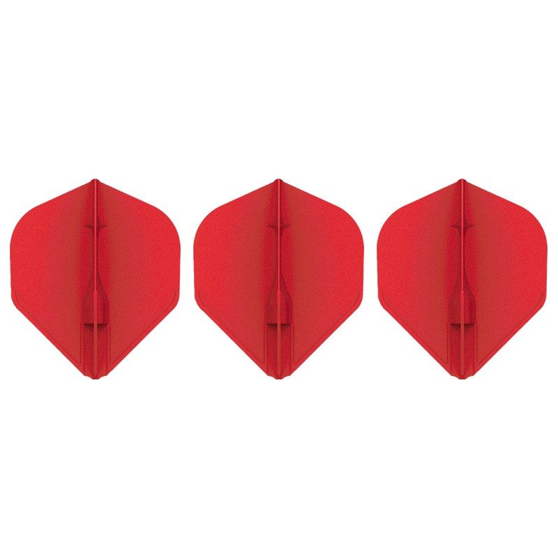 Set de 3 Ailettes Prenium L-Style L-Flight EZ L1 Rouge, la référence des professionnels.
