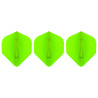 Ailettes haut de gamme L-Style L-Flight EZ L1 Standard vert néon 2BA – lot de 3