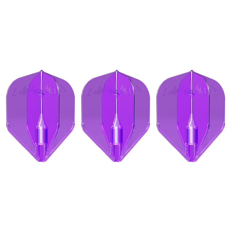 3 ailettes L-Style FANTOM EZ L3 Violet  – transparence premium et tenue parfaite à 90°.