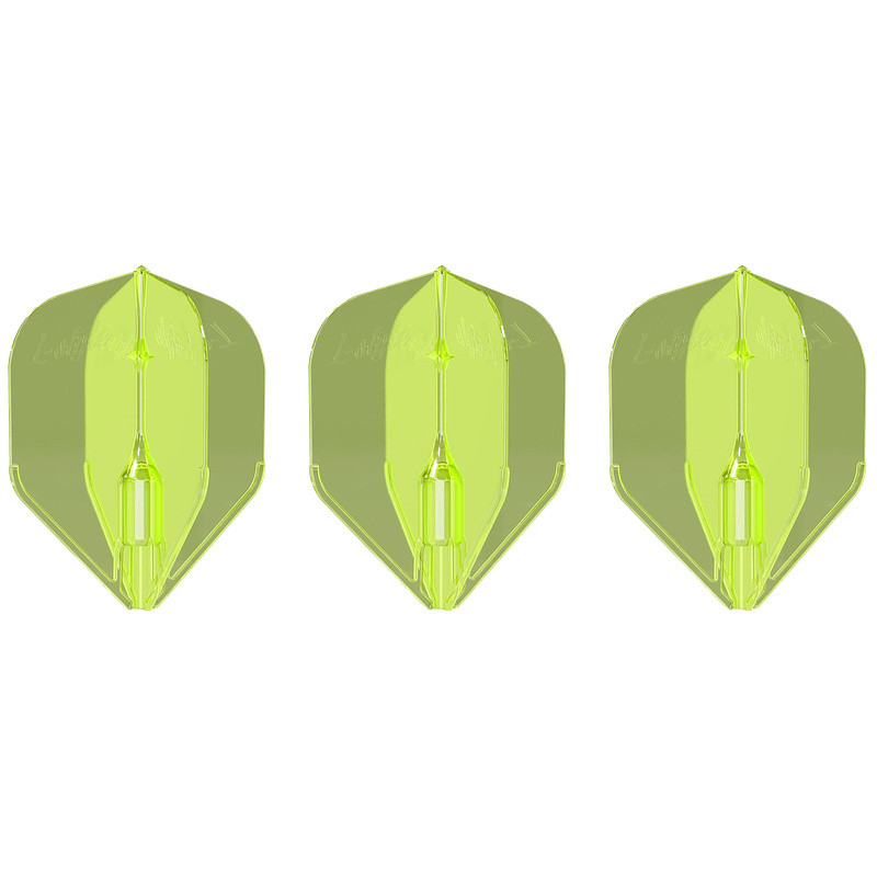 L-Style FANTOM EZ L3 Neon Yellow : 3 ailettes transparentes alignées, rendu jaune néon premium.