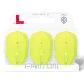 Blister de 3 ailletes L-style Fantom EZ l3 Neon Yellow.