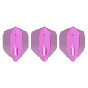 Set de 3 ailettes L-style Fantom Rose transparent avec champagne ring intégré et forme L3