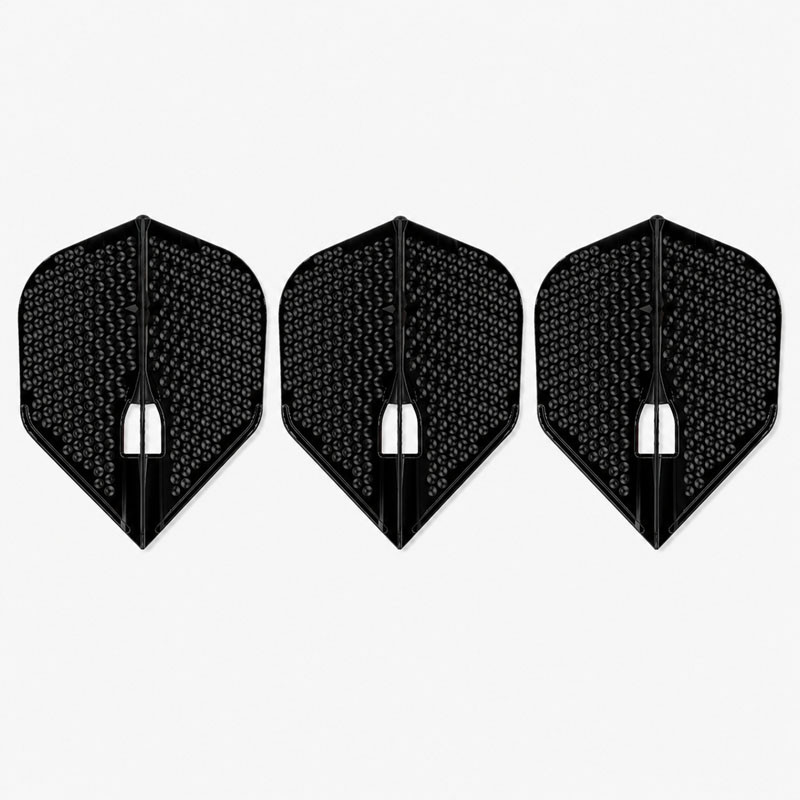 Ailettes L-Style L-Flight PRO DIMPLE L3 Shape noires vendues par lot de 3