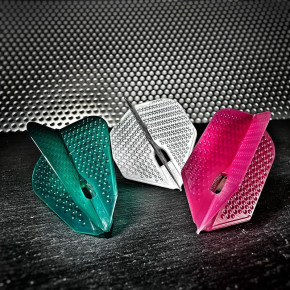 Ailettes L-Style L-Flight PRO Dimple L3 coloris Pearl Emerald, Pearl White et Pearl Pink.